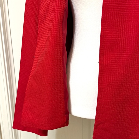 Le Suit Women's Red Jacket Blazer With Hook and Eye Closure Sz 16 NWT - Picture 9 of 15